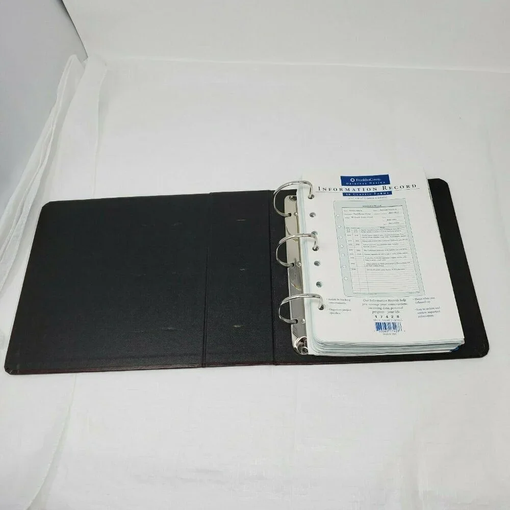 1999 Franklin Covey Fdp 19079 Classic Time Management Storage Binder
